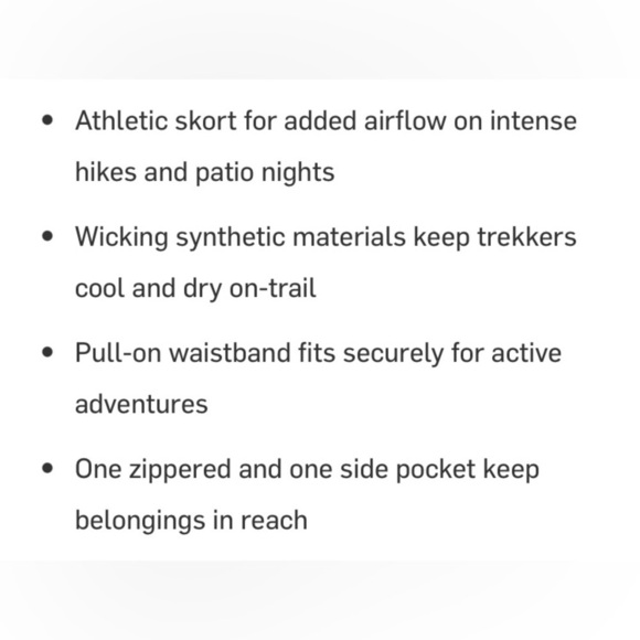 Backcountry The Casual Hike Skort in Lilac size Medium - Picture 4 of 9